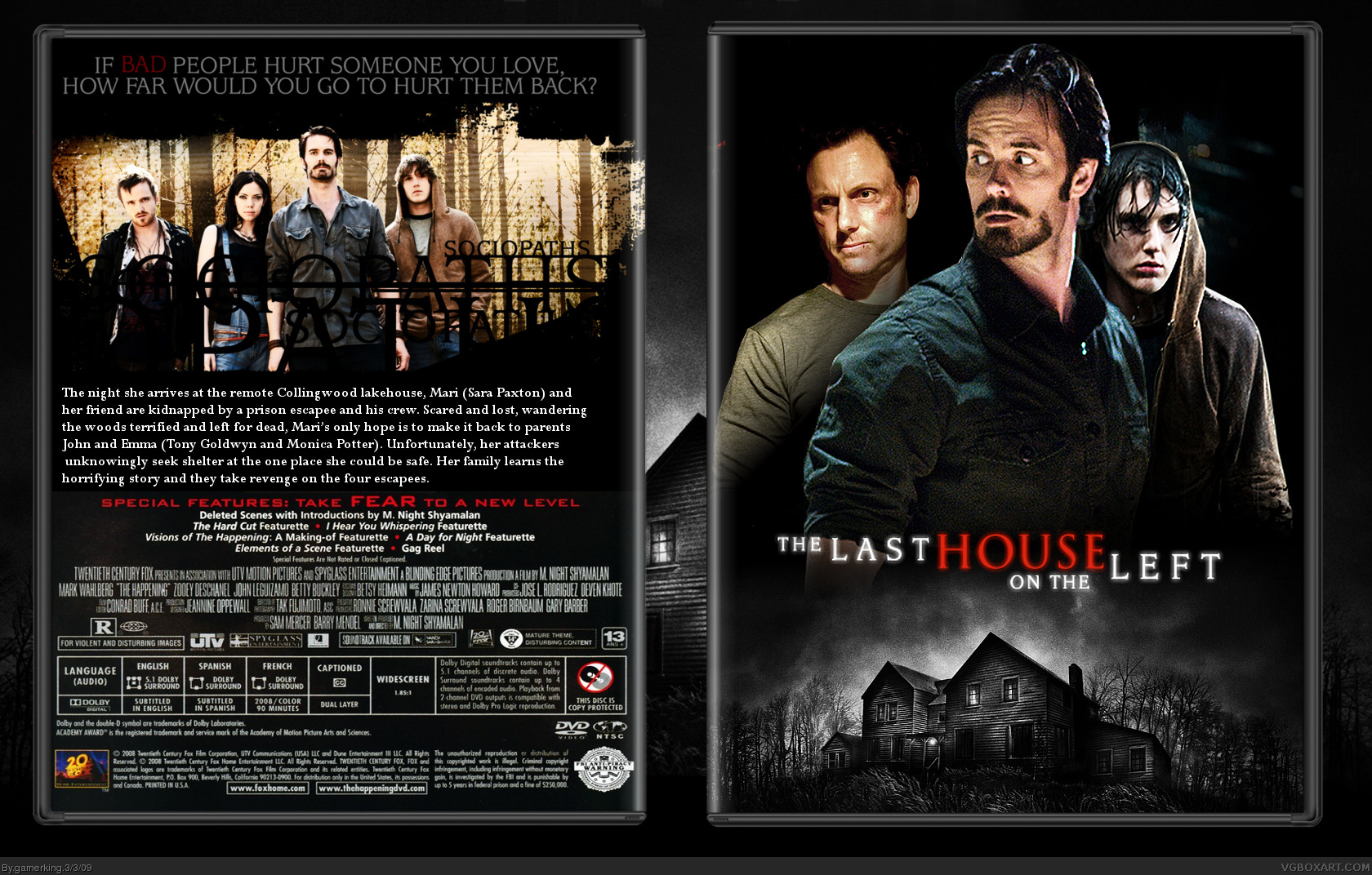 The Last House On The Left box cover