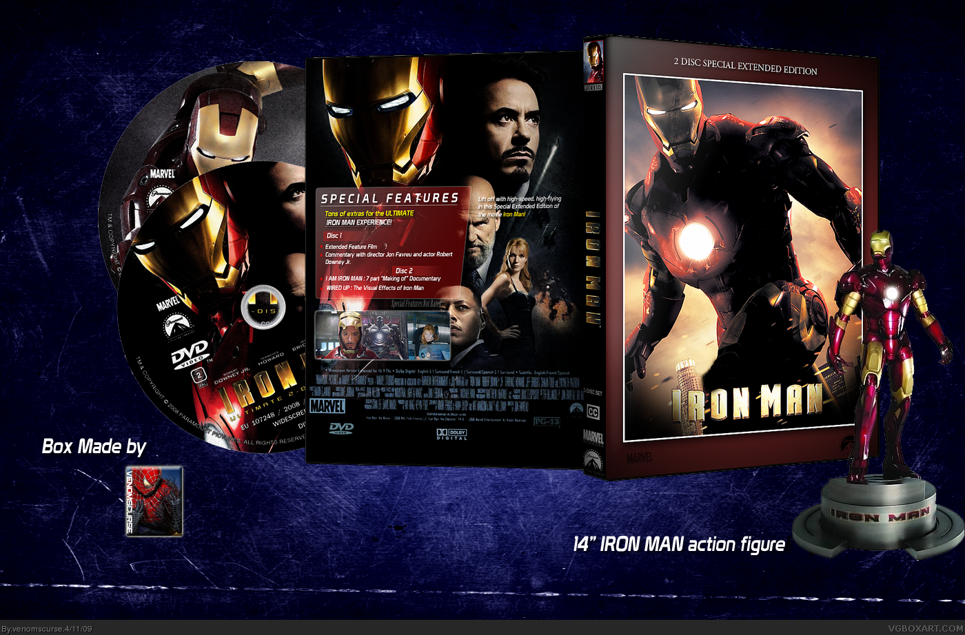 Iron Man: 2 Disc Special Extended Edition box cover