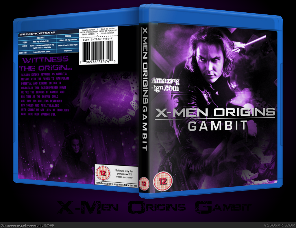 X-Men Origins: Gambit box cover