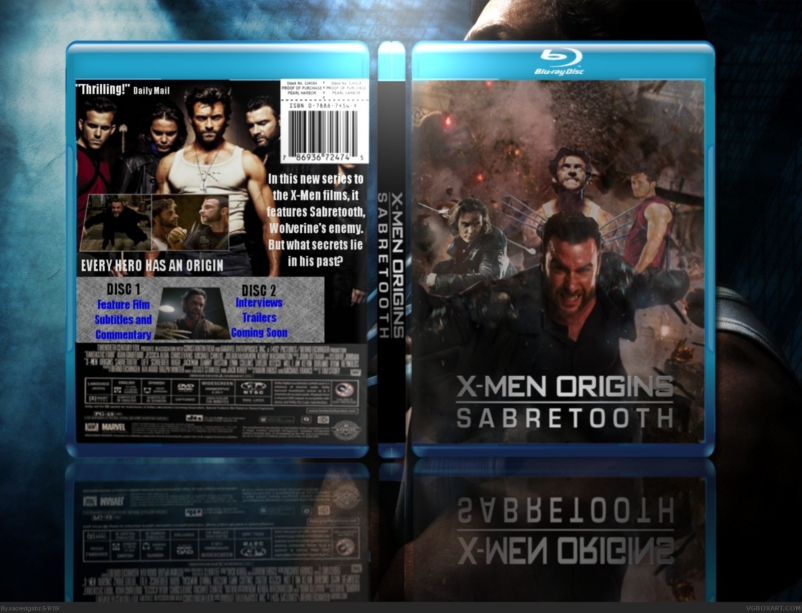 X-Men Origins: Sabretooth box cover
