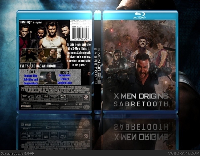 X-Men Origins: Sabretooth box art cover