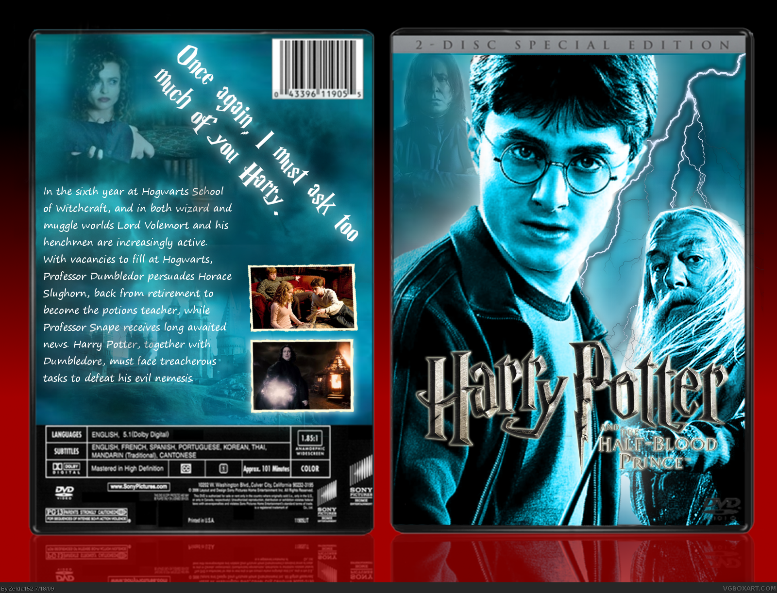Harry Potter and The Half-Blood Prince box cover