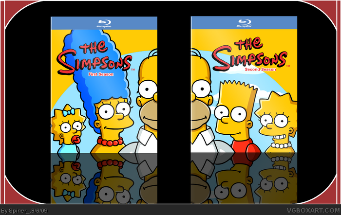The Simpsons First Season & Second Season box art cover
