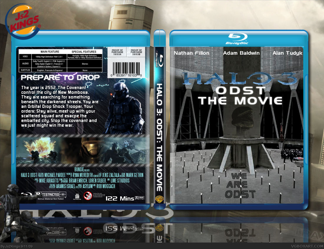 Halo 3: ODST: The Movie box cover