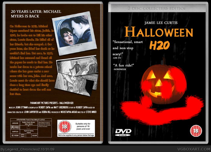 Halloween H20 box art cover