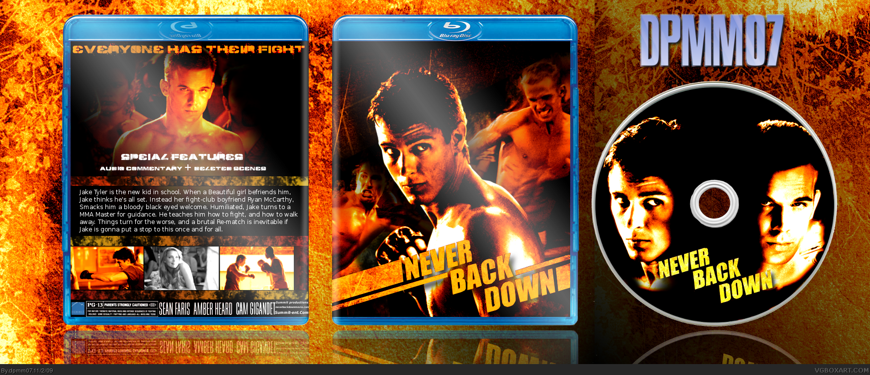 Never Back Down box cover