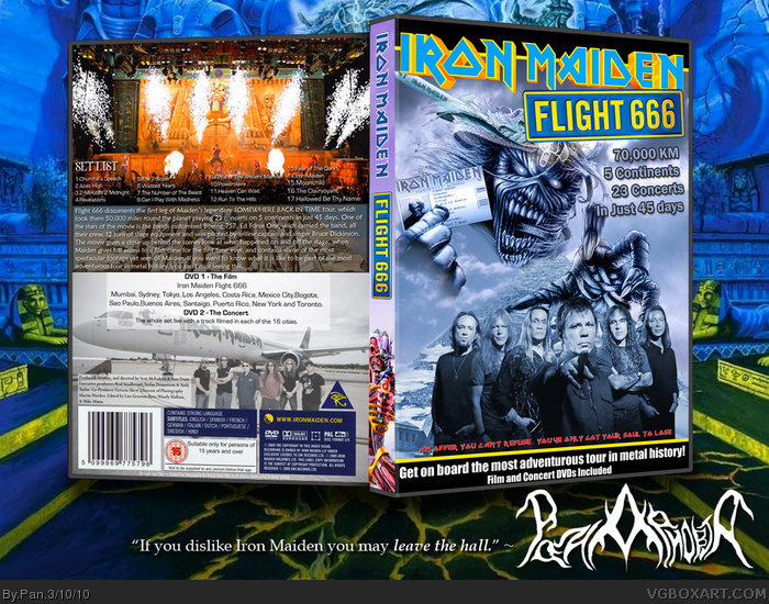 Iron Maiden Flight 666 box art cover