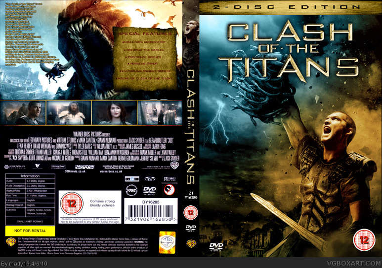 Clash of the Titans box cover