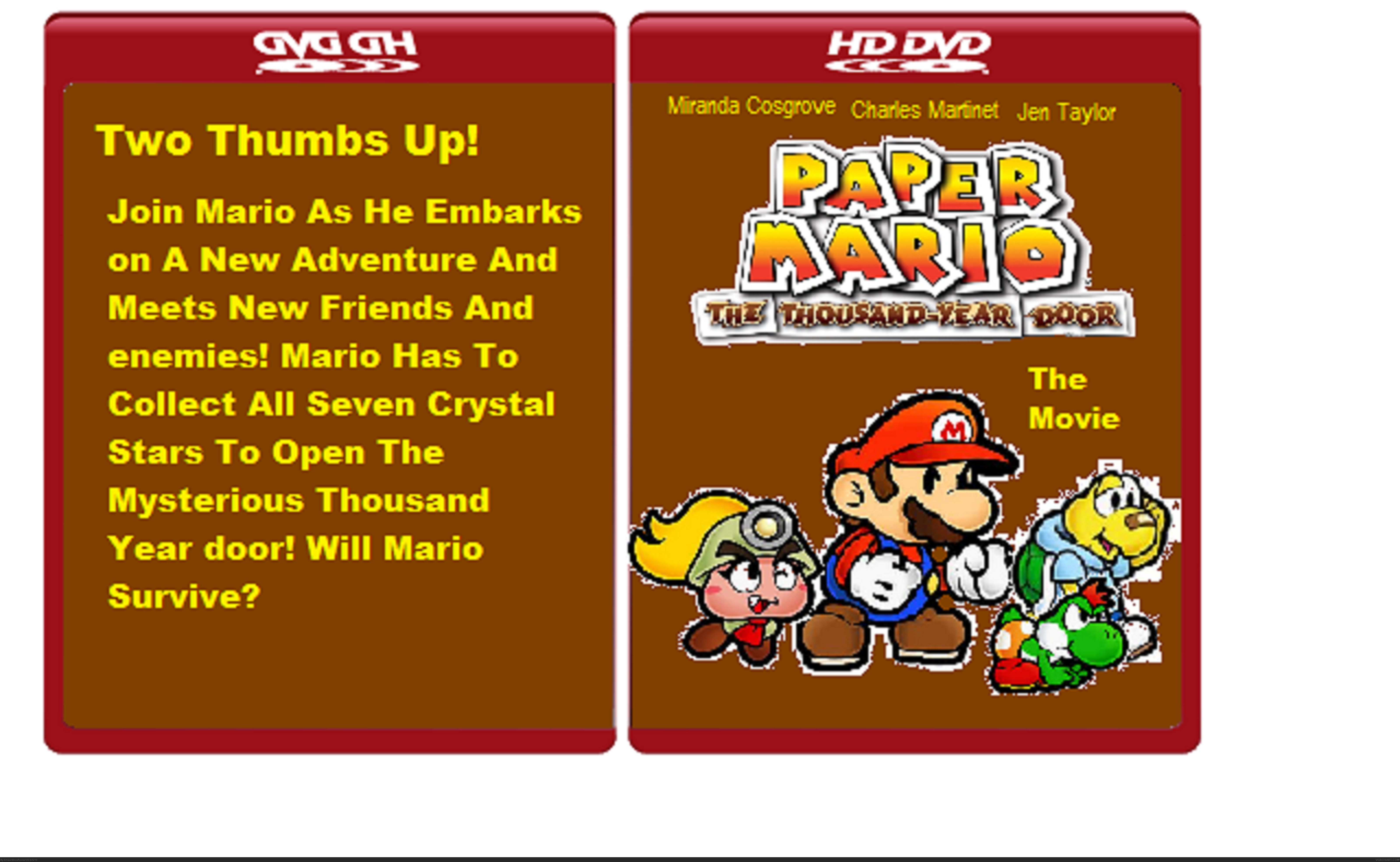 Paper Mario The Thousand Year Door The Movie box cover
