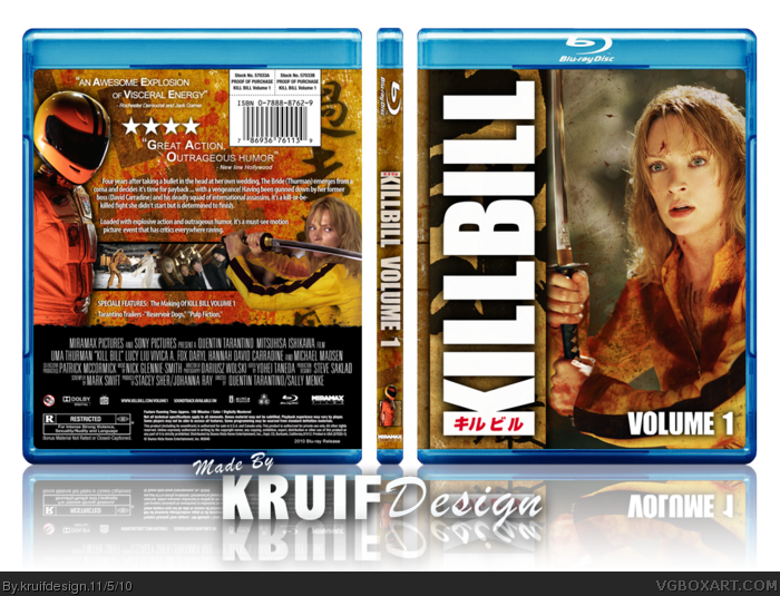 Kill Bill Vol. 1 box art cover