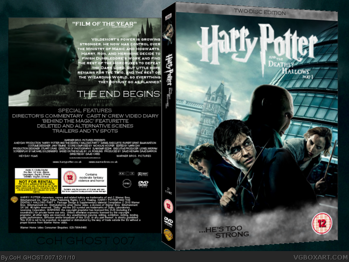 Harry Potter and the Deathly Hallows: Part 1 box art cover
