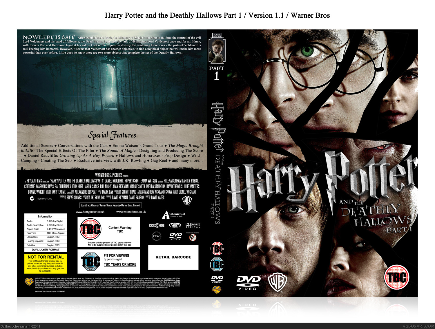 Harry Potter and the Deathly Hallows: Part 1 box cover