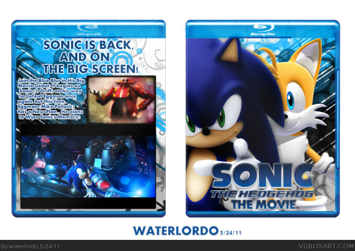 Sonic The Hedgehog: The Movie box art cover