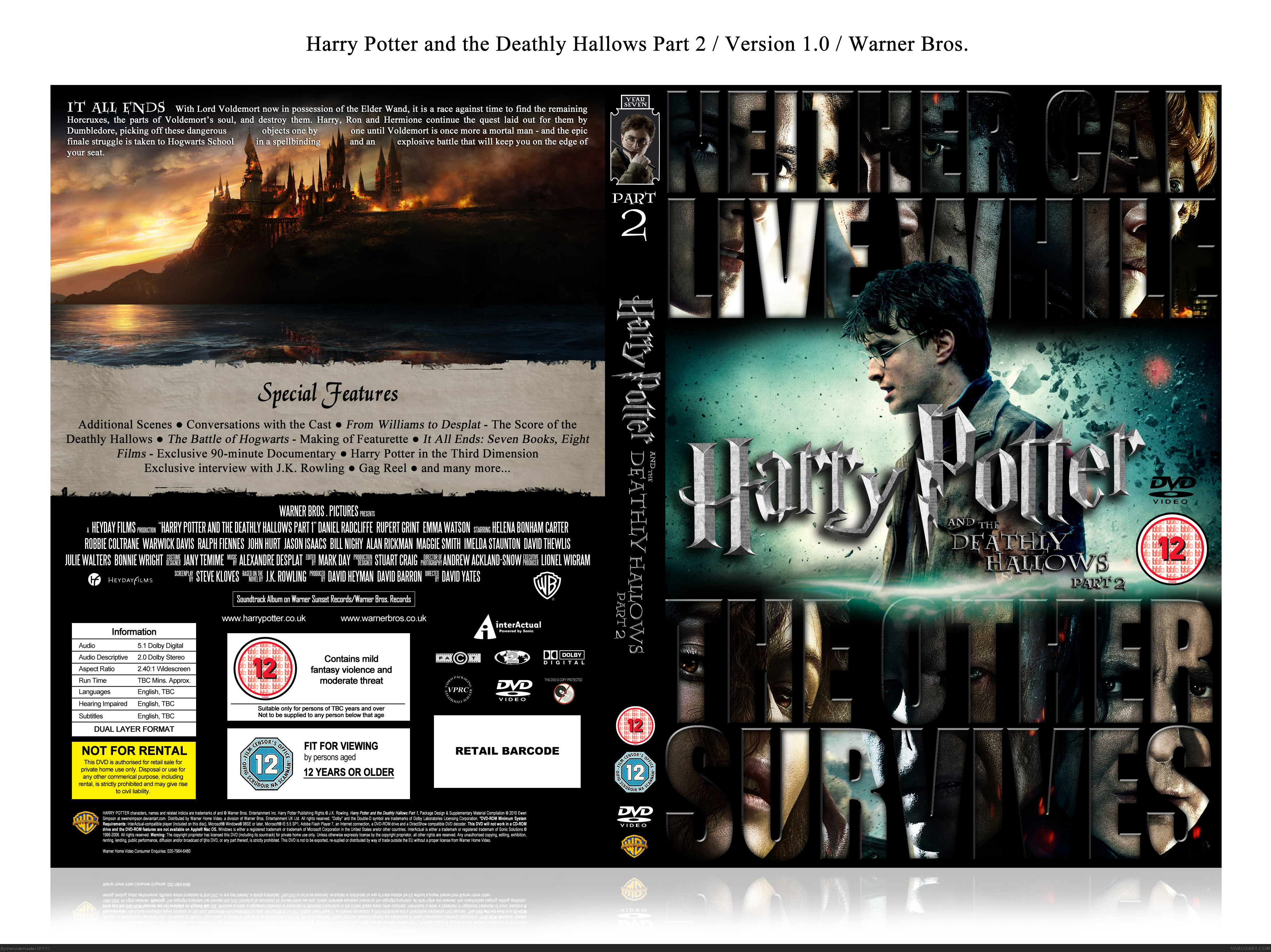 Harry Potter and the Deathly Hallows: Part 2 box cover