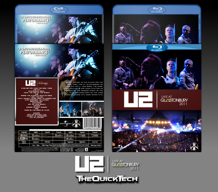 U2: Live At Glastonbury 2011 box art cover