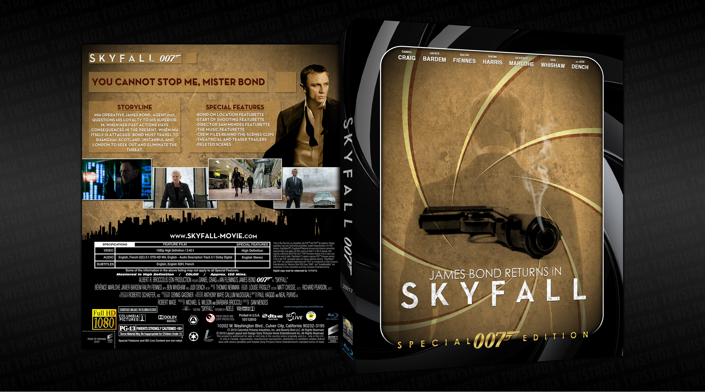 007: Skyfall box cover