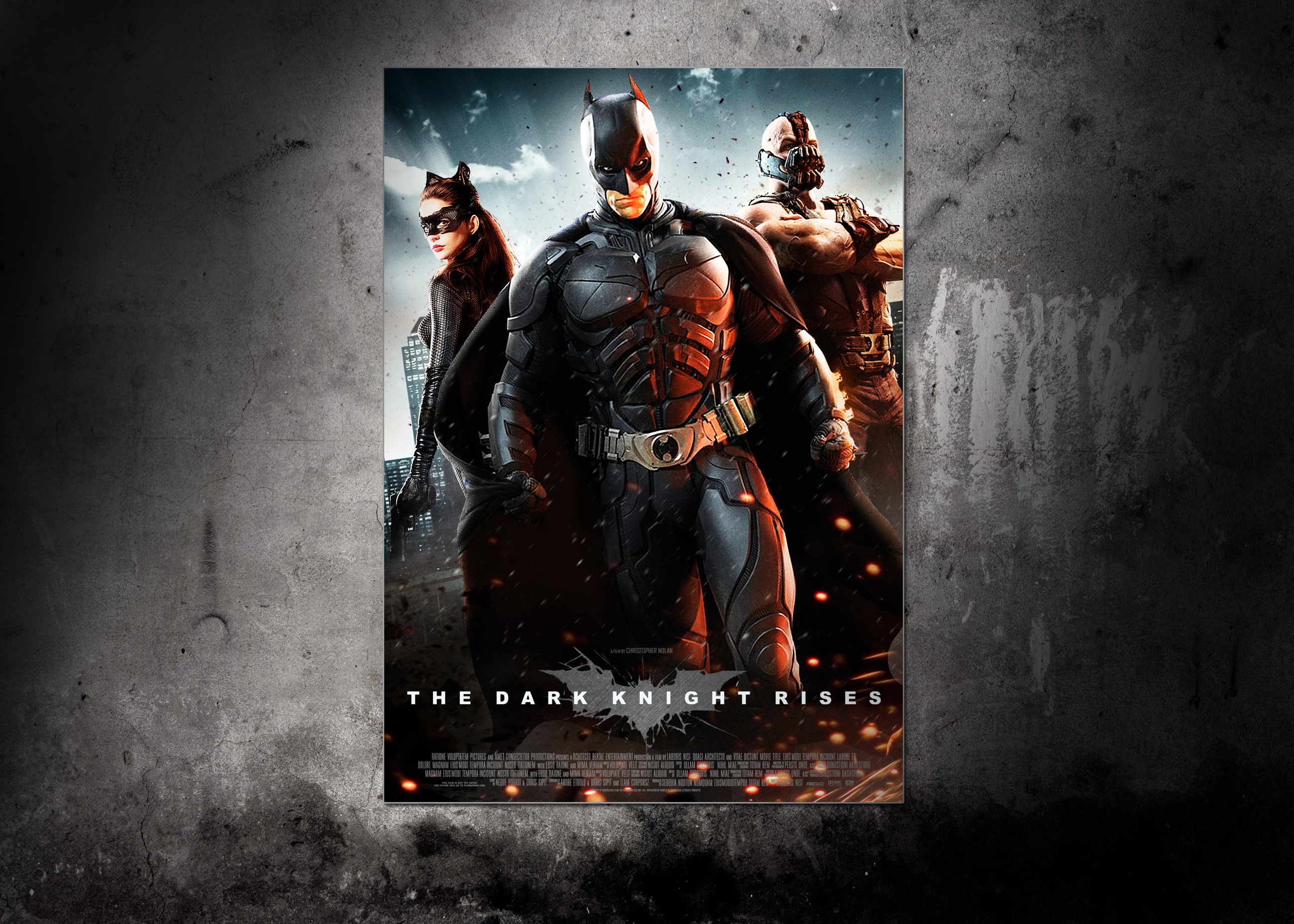 The Dark Knight Rises Poster box cover
