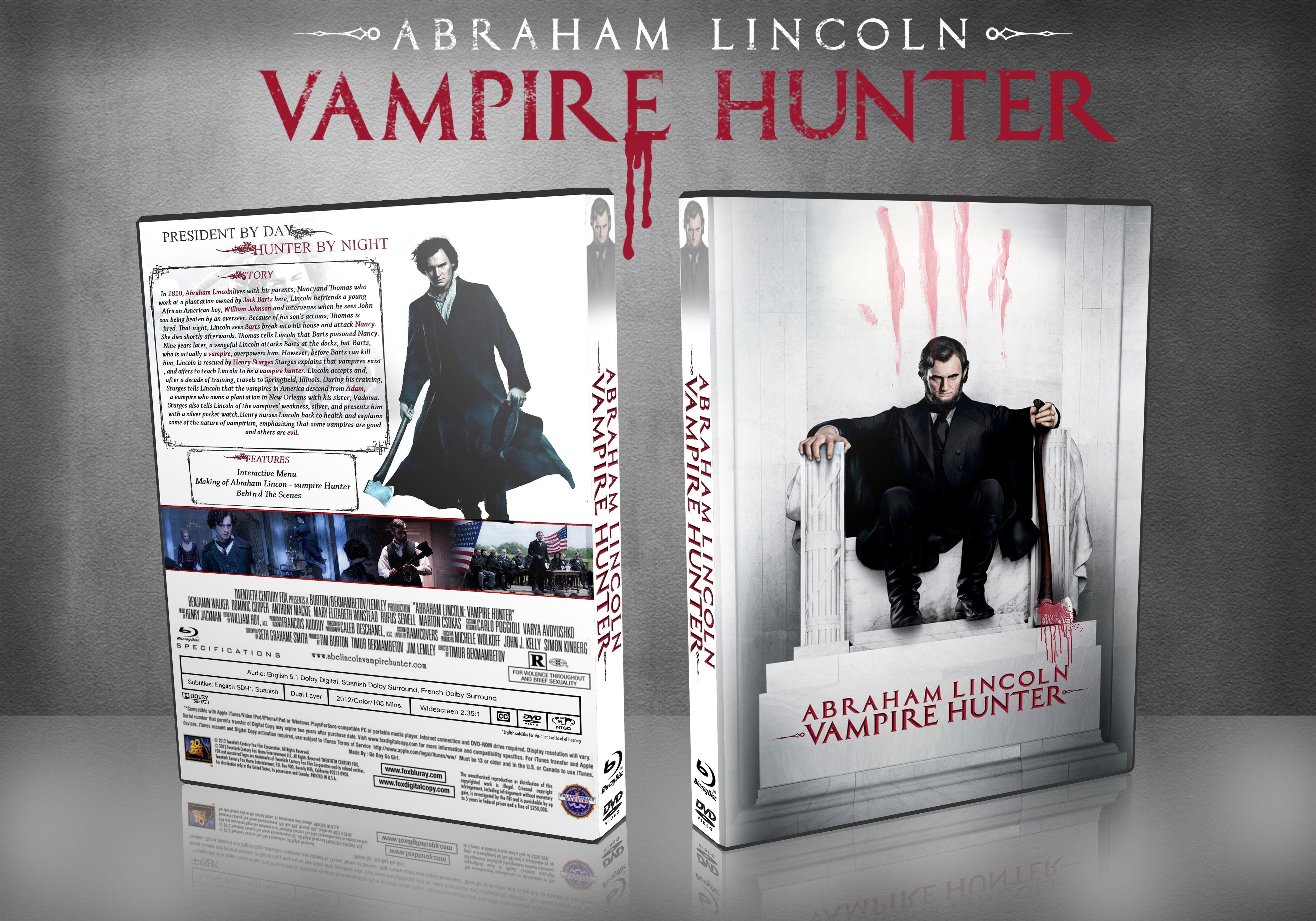 Abraham Lincoln - Vampire Hunter box cover