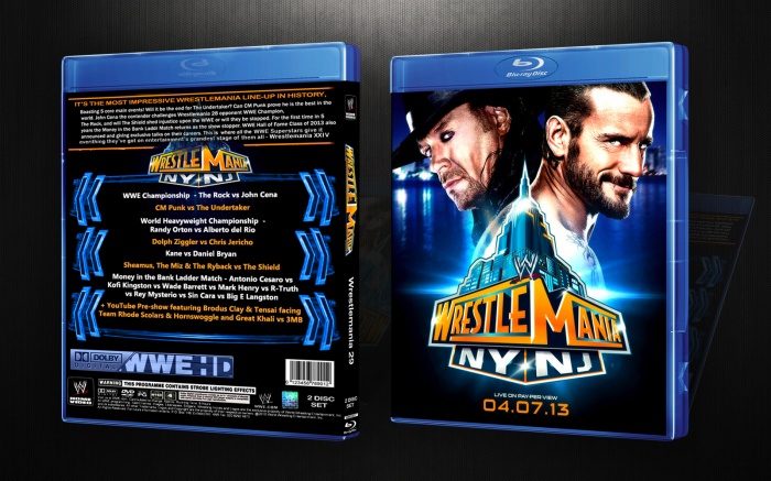 WWE Wrestlemania 29 box art cover