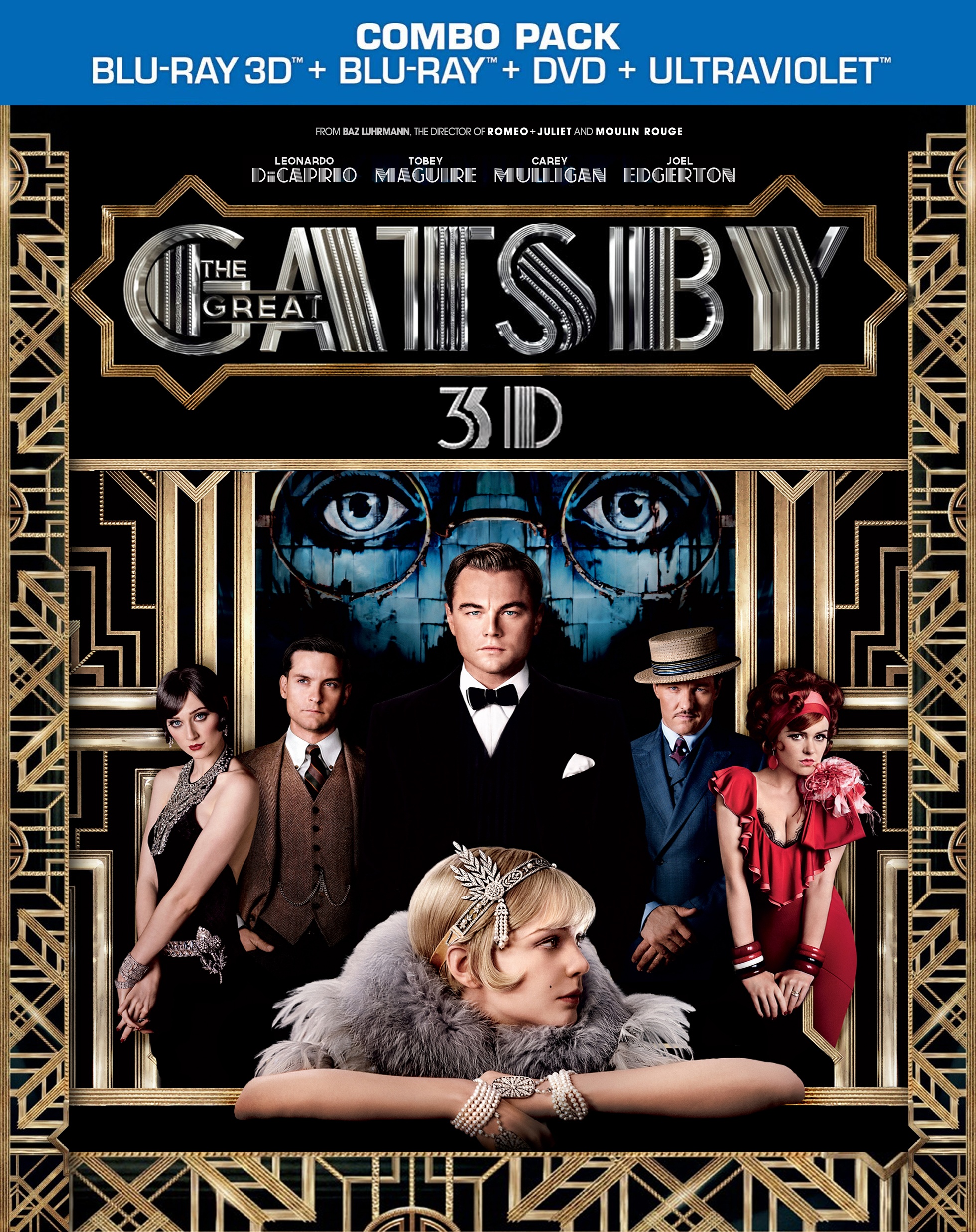 The Great Gatsby 3D (2013) Blu-ray box cover