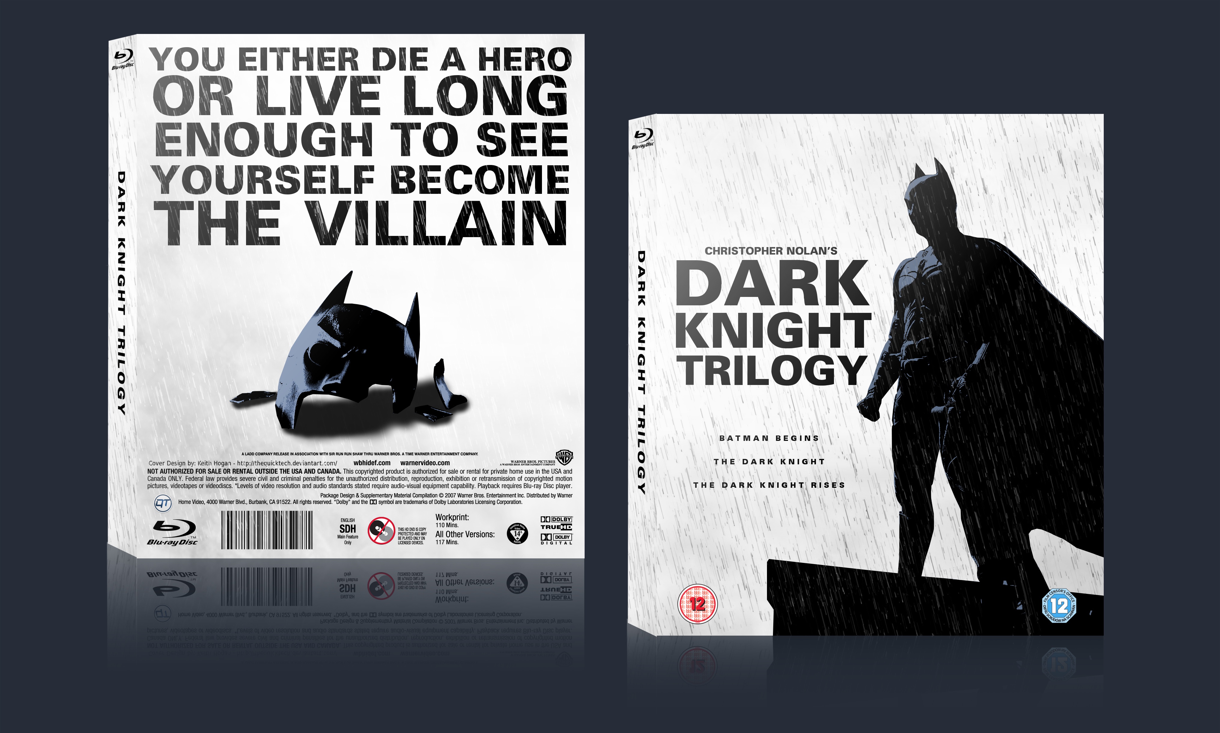 The Dark Knight Trilogy box cover