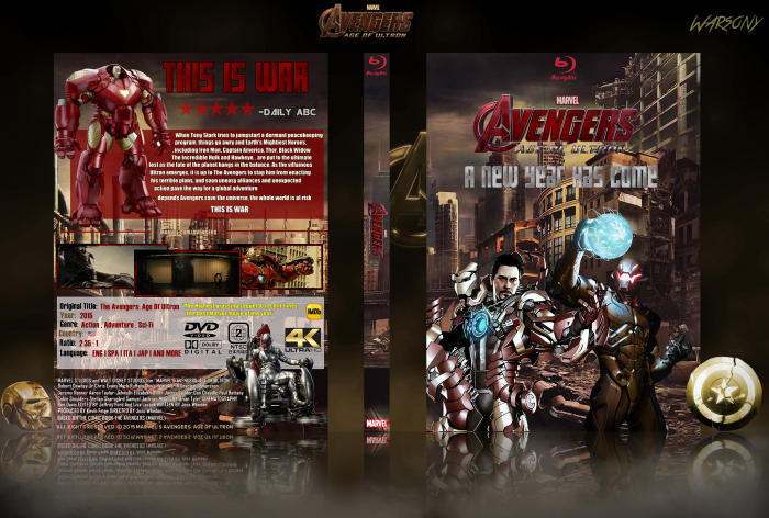 Marvel's Avengers: Age Of Ultron box art cover
