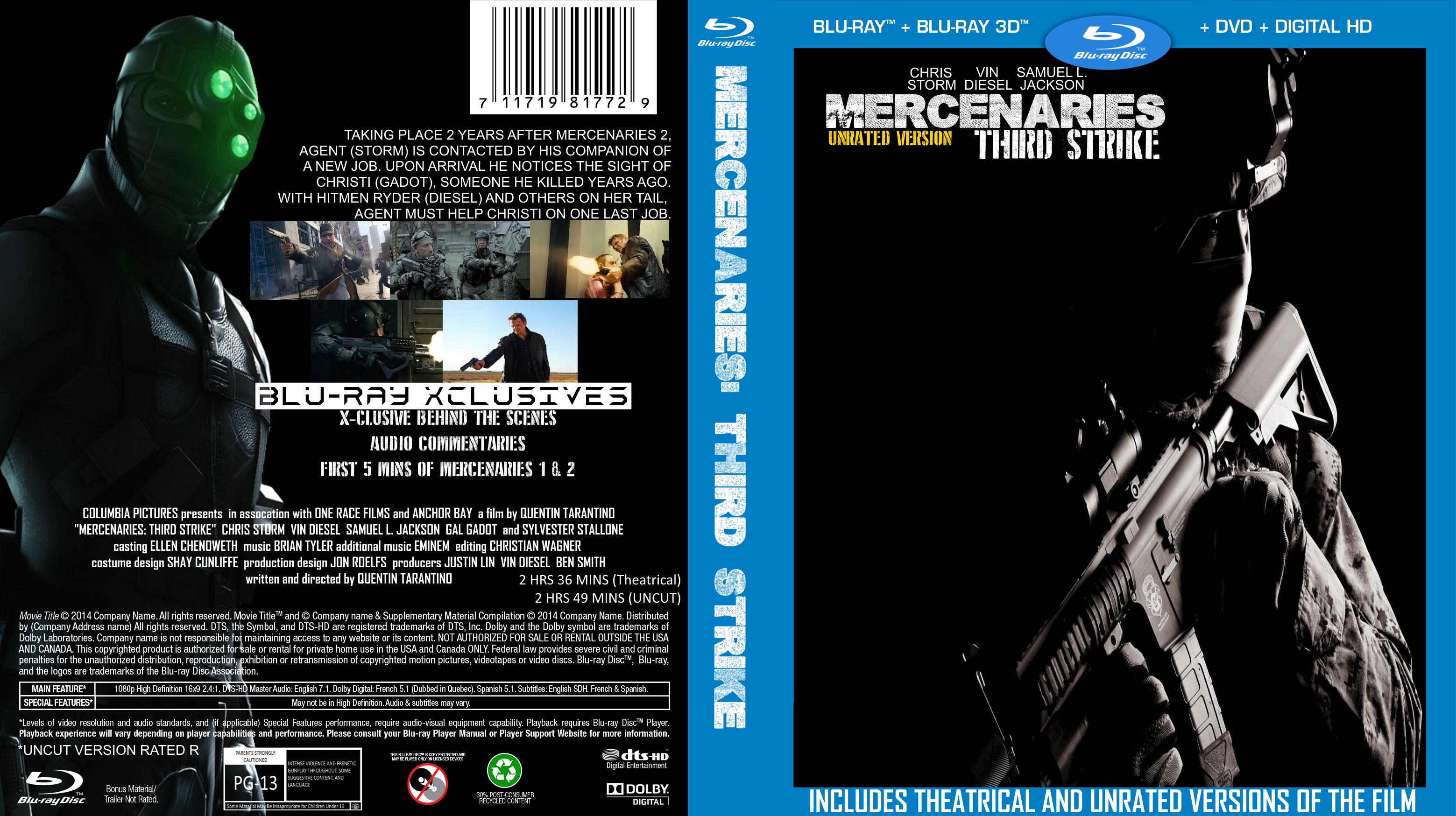 Mercenaries: Third Strike (Fake Movie) box cover