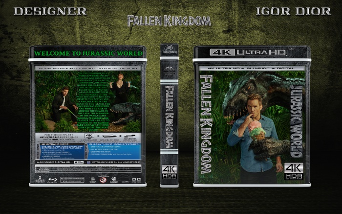 Jurassic World: Fallen Kingdom box art cover