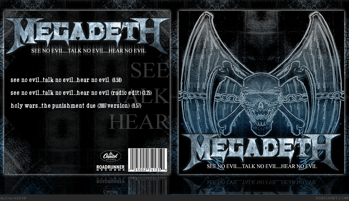Megadeth - See No Evil, Talk No Evil, Hear No Evil box cover