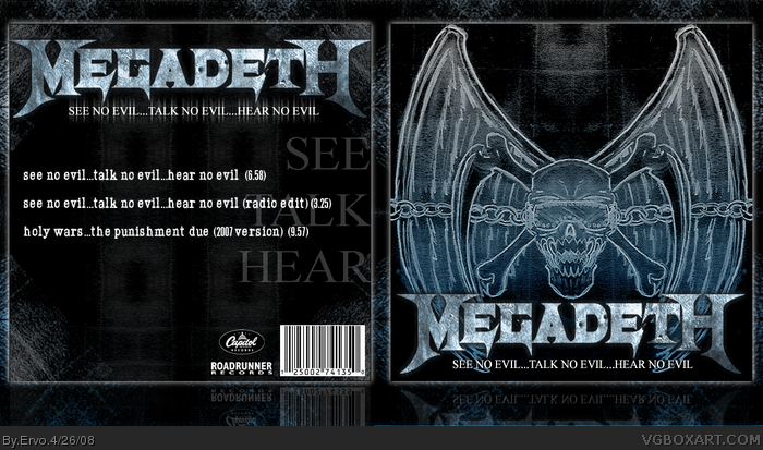Megadeth - See No Evil, Talk No Evil, Hear No Evil box art cover
