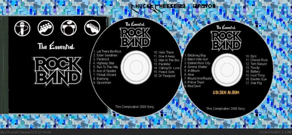 The Essential Rock Band box cover