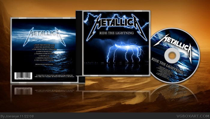 Metallica - Ride The Lightning box art cover