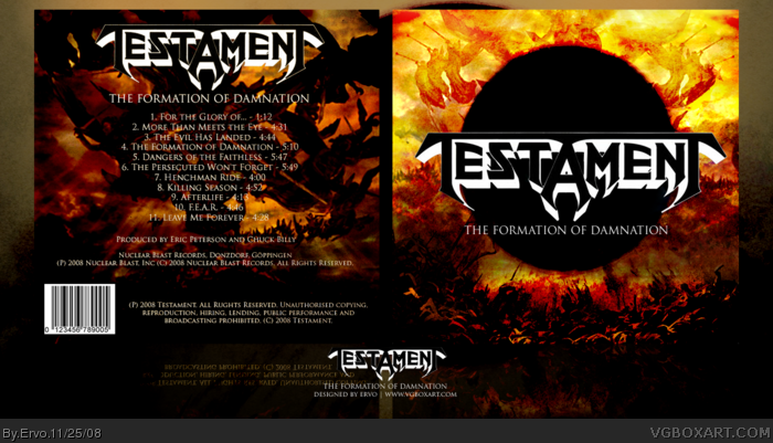 Testament - The Formation of Damnation box art cover