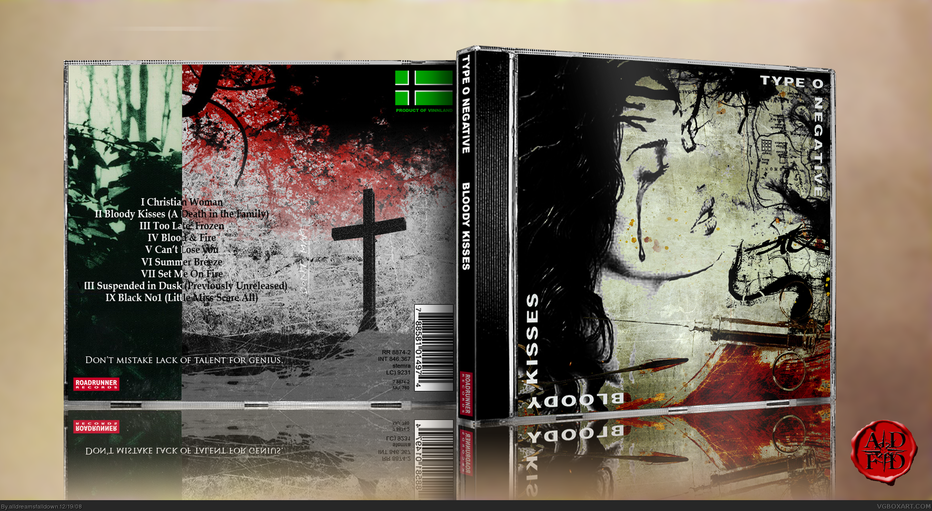 Type O Negative - Bloody Kisses box cover