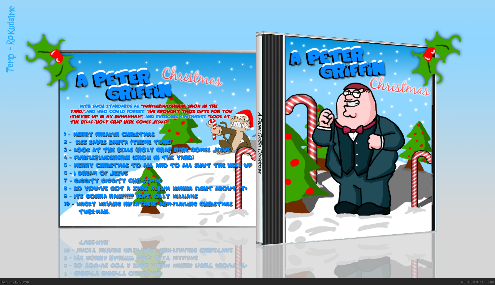 A Peter Griffin Christmas box cover