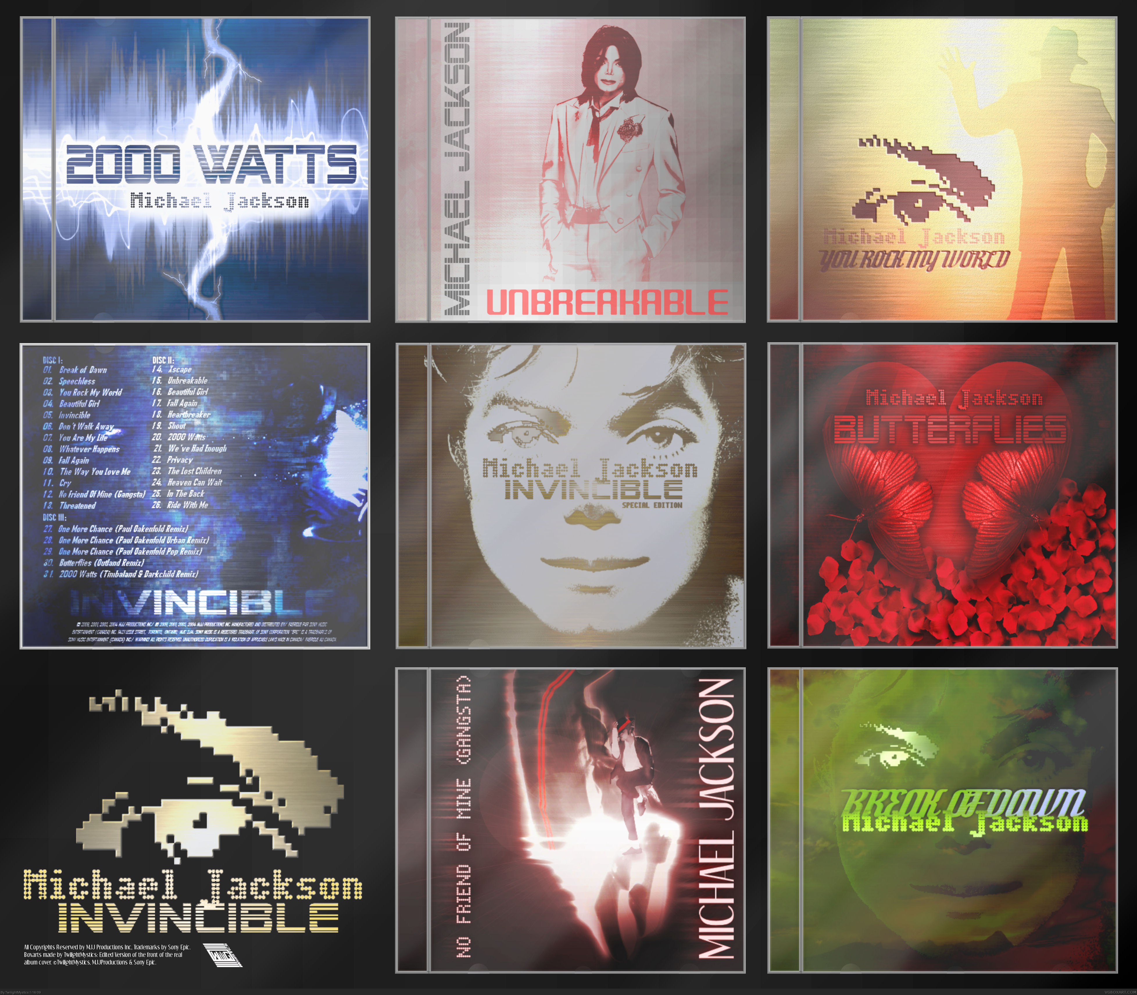 The Invincible Collection (Album + Singles) box cover