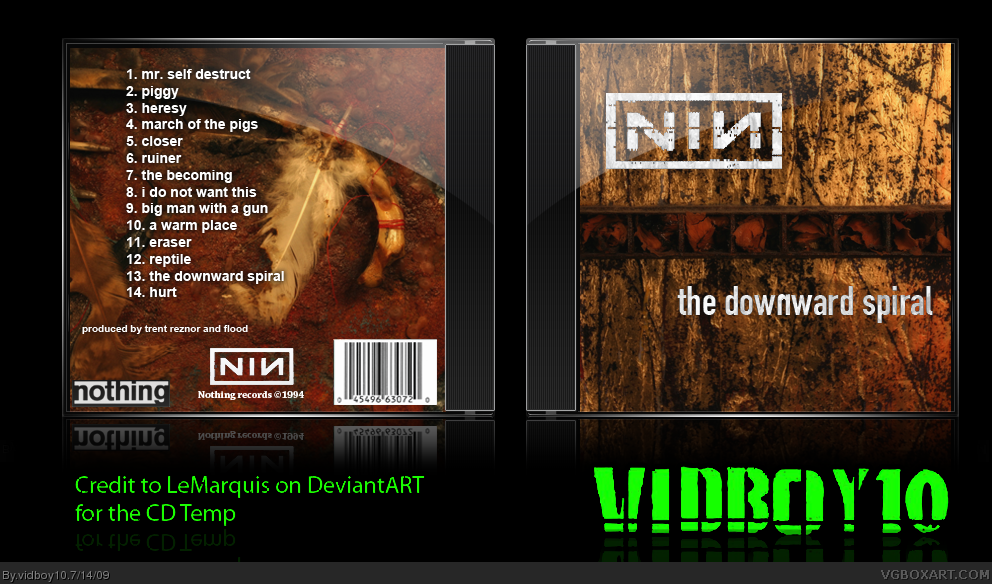 Nine Inch Nails - The Downward Spiral box cover