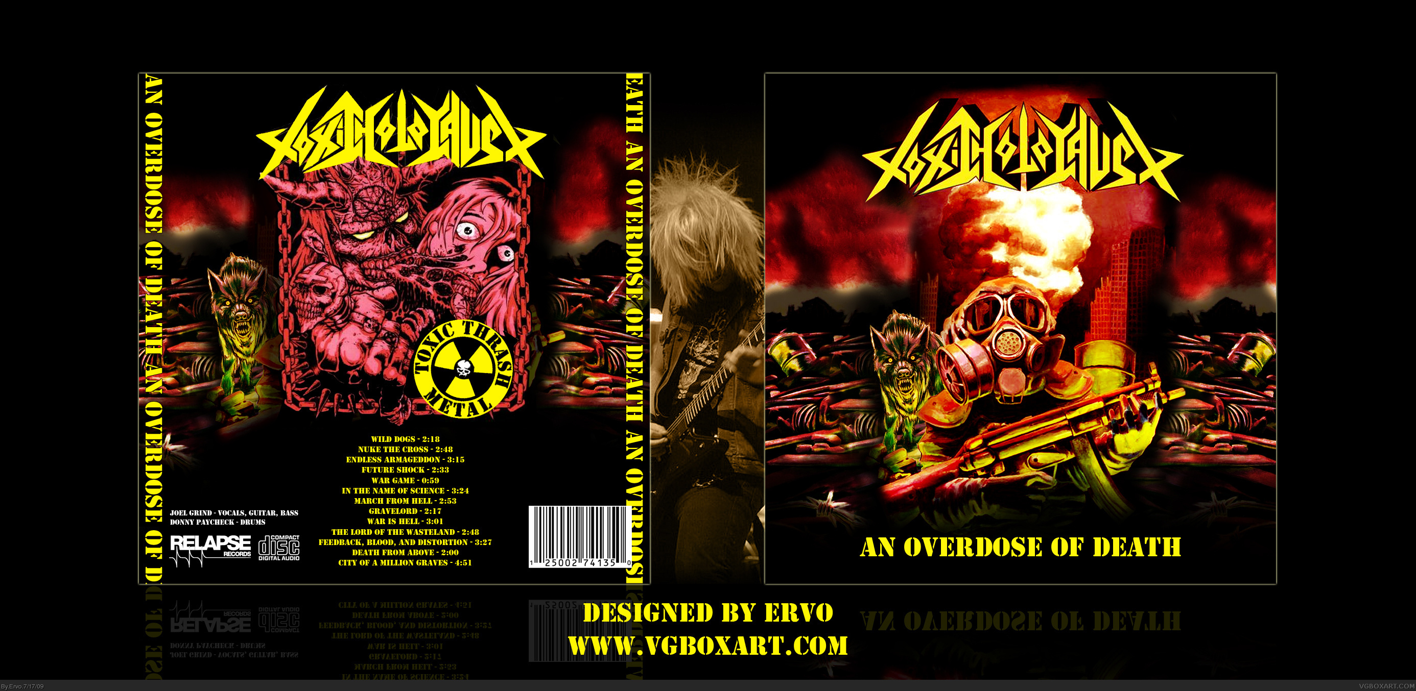 Toxic Holocaust - An Overdose Of Death box cover