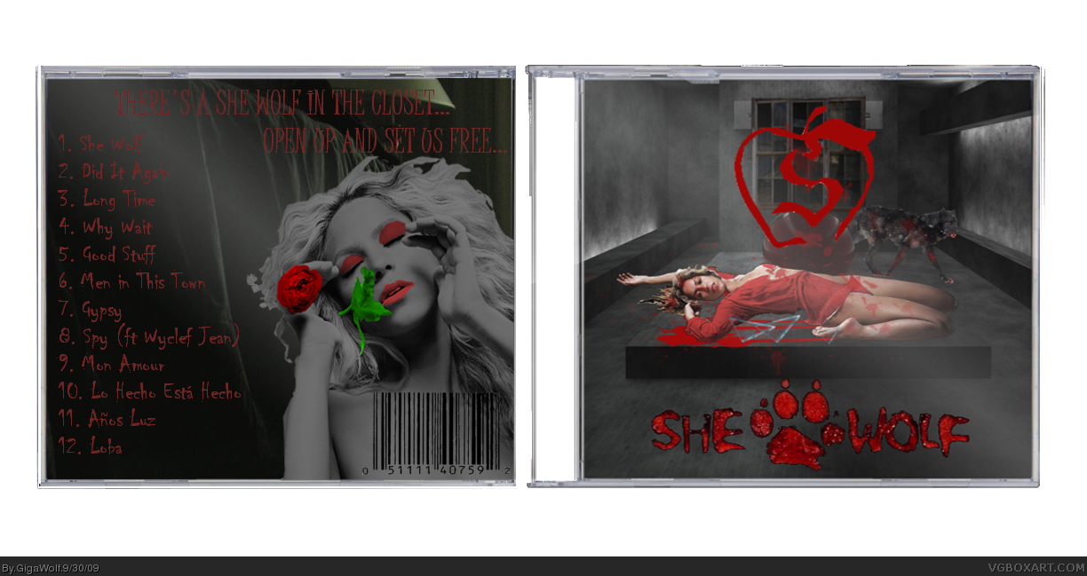Shakira - She Wolf box cover