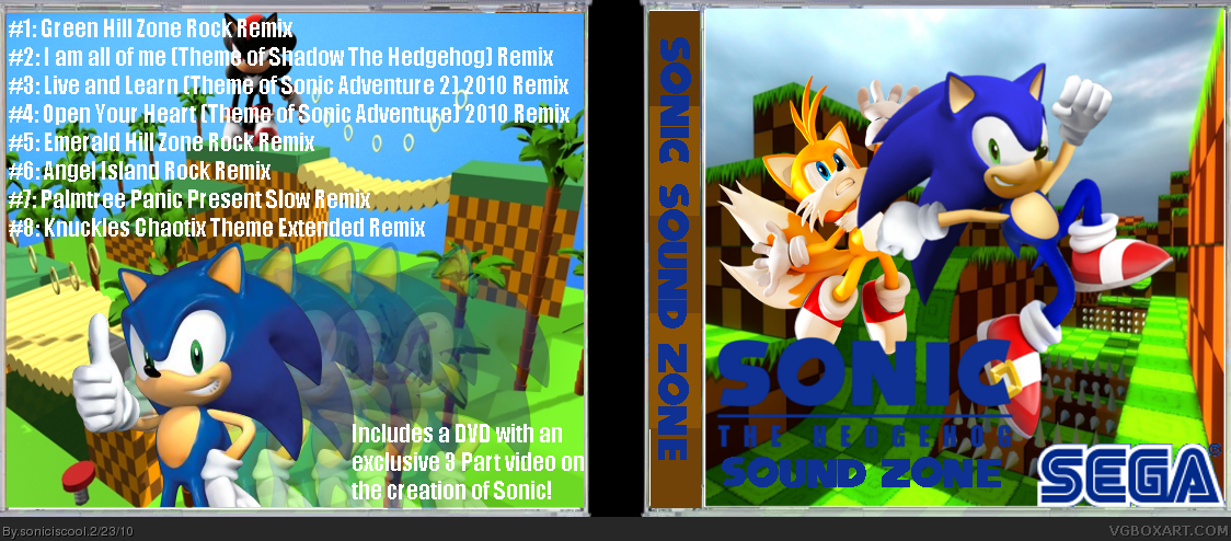 Sonic Sound Zone box cover