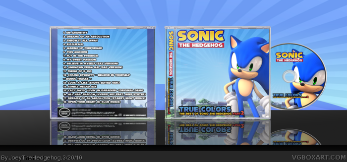 True Colors: Best Of Sonic The Hedgehog Part 2 box art cover