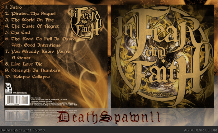 In Fear And Faith: Your World On Fire box art cover