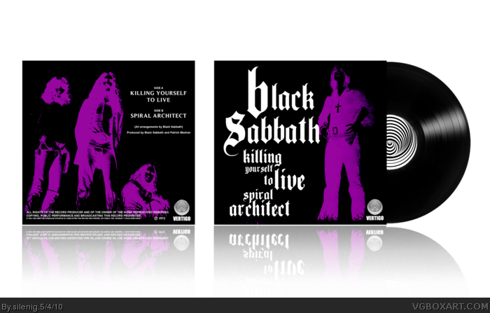 Black Sabbath - Killing Yourself To Live box art cover