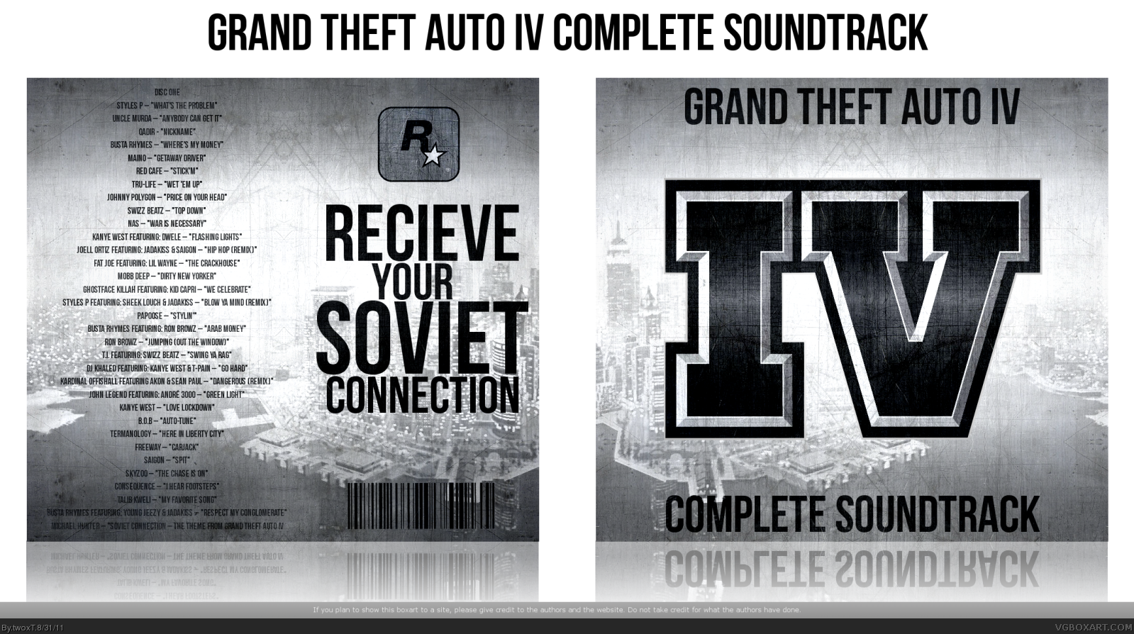 Grand Theft Auto IV Complete Soundtrack box cover