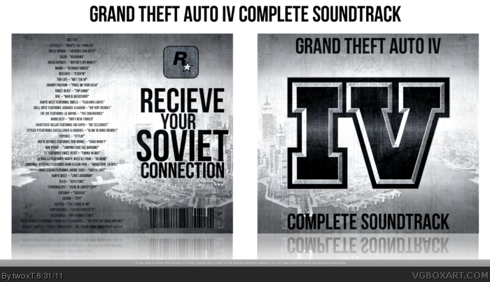 Grand Theft Auto IV Complete Soundtrack box art cover