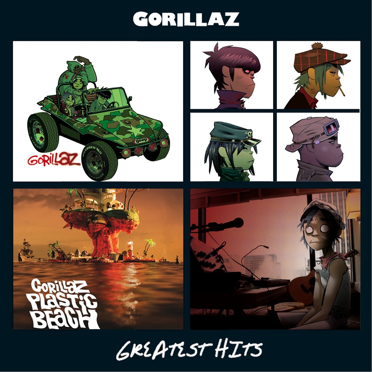 Gorillaz Greatest Hits box cover