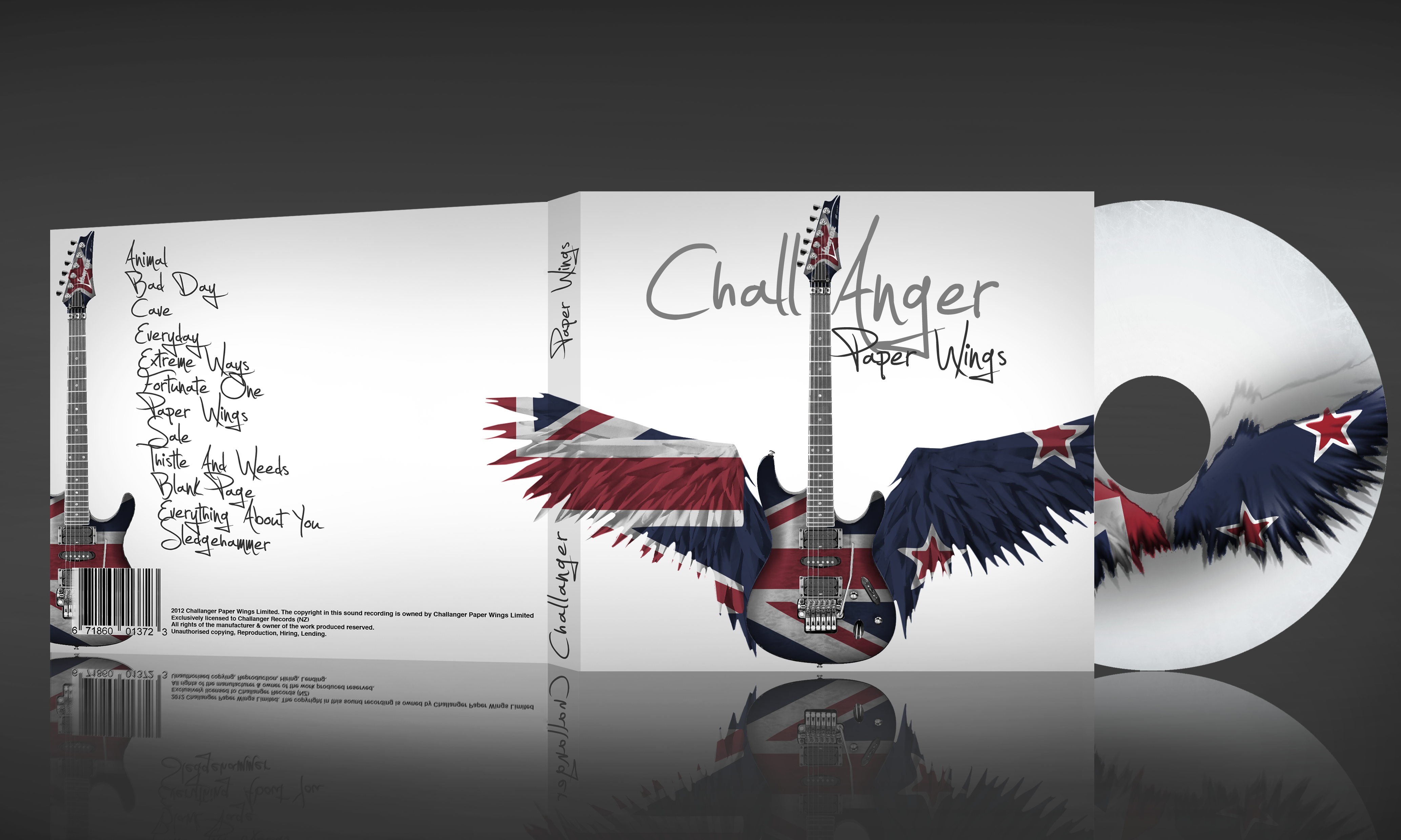 Challanger: Paper Wings album box cover