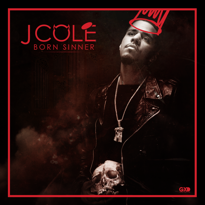 J. Cole: Born Sinner box cover