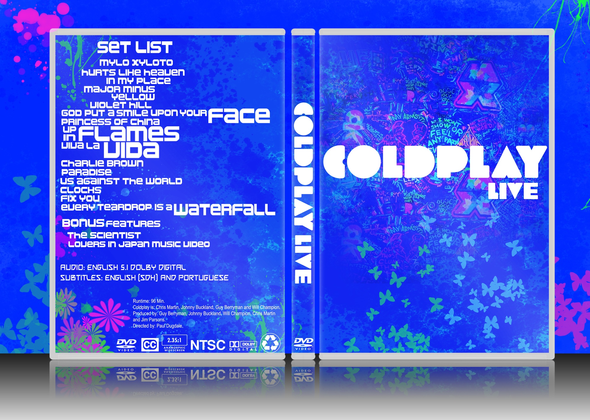 Coldplay Live 2012 box cover