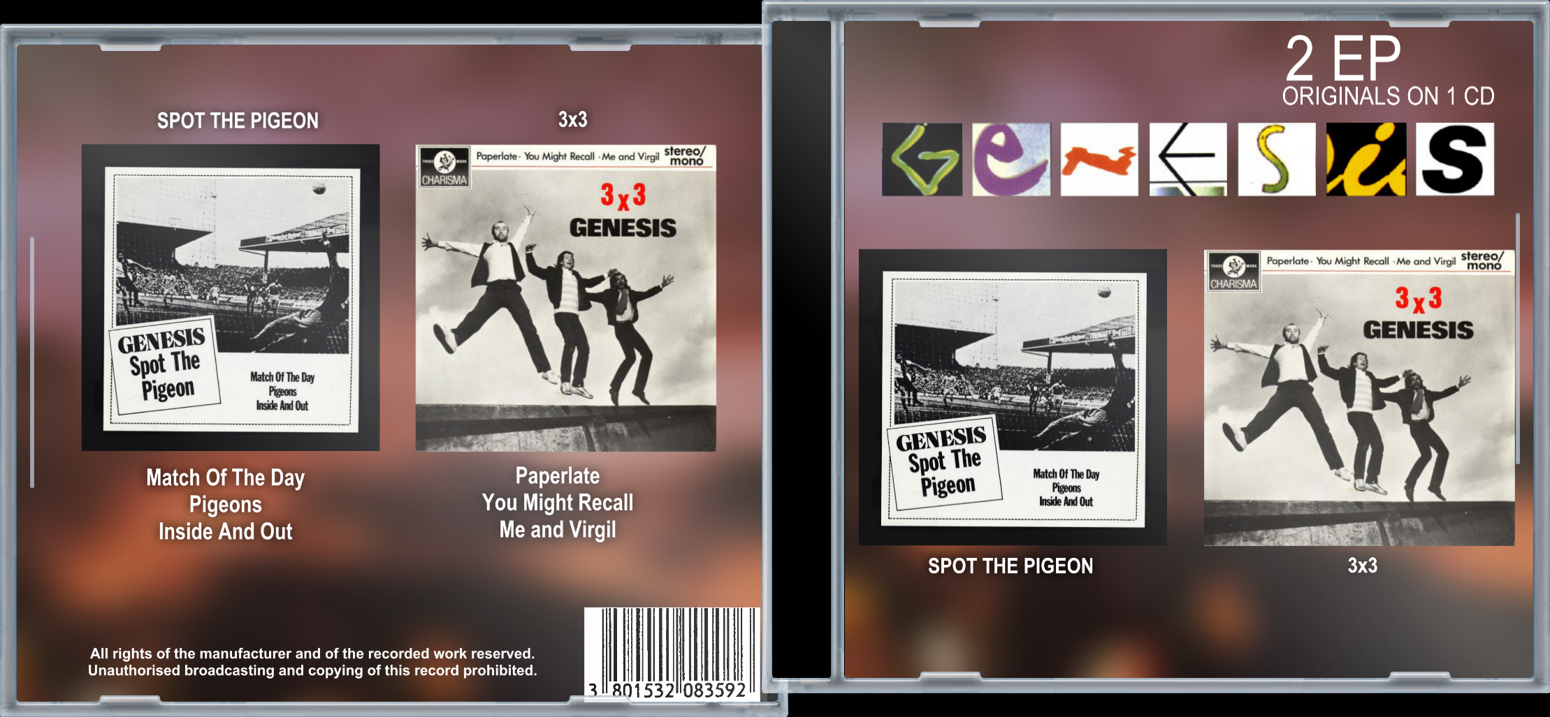 Genesis - Spot The Pigeon + 3x3 box cover